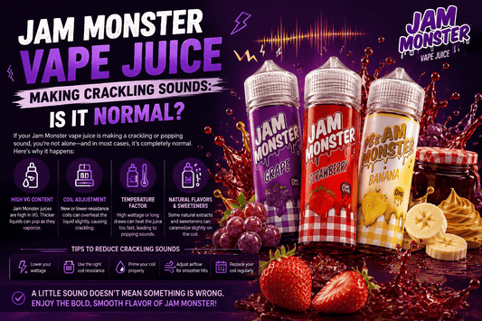 Jam Monster Vape Juice Making Crackling Sounds