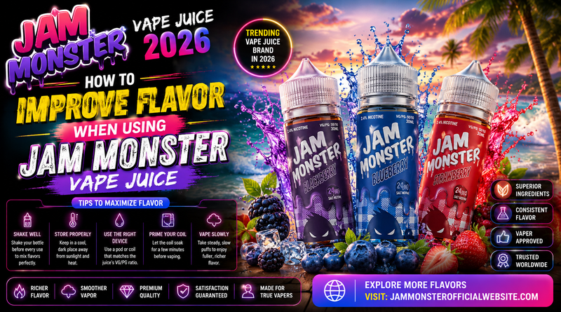 How to Improve Flavor When Using Jam Monster Vape Juice