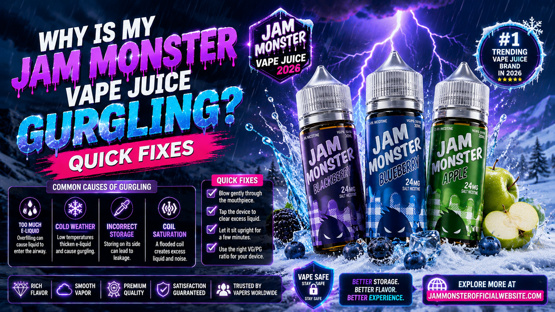 Why Is My Jam Monster Vape Juice Gurgling? Quick Fixes