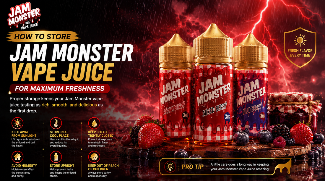 How to Store Jam Monster Vape Juice for Maximum Freshness