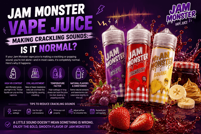 Jam Monster Vape Juice Making Crackling Sounds: Is It Normal? - Jam Monster