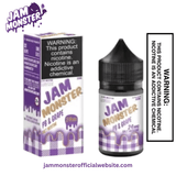 PB & GRAPE JAM MONSTER SALT E LIQUID - 30ML - Jam Monster