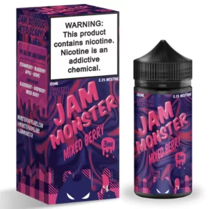 Mixed Berry E-Liquid by Jam Monster Vape Juice Device