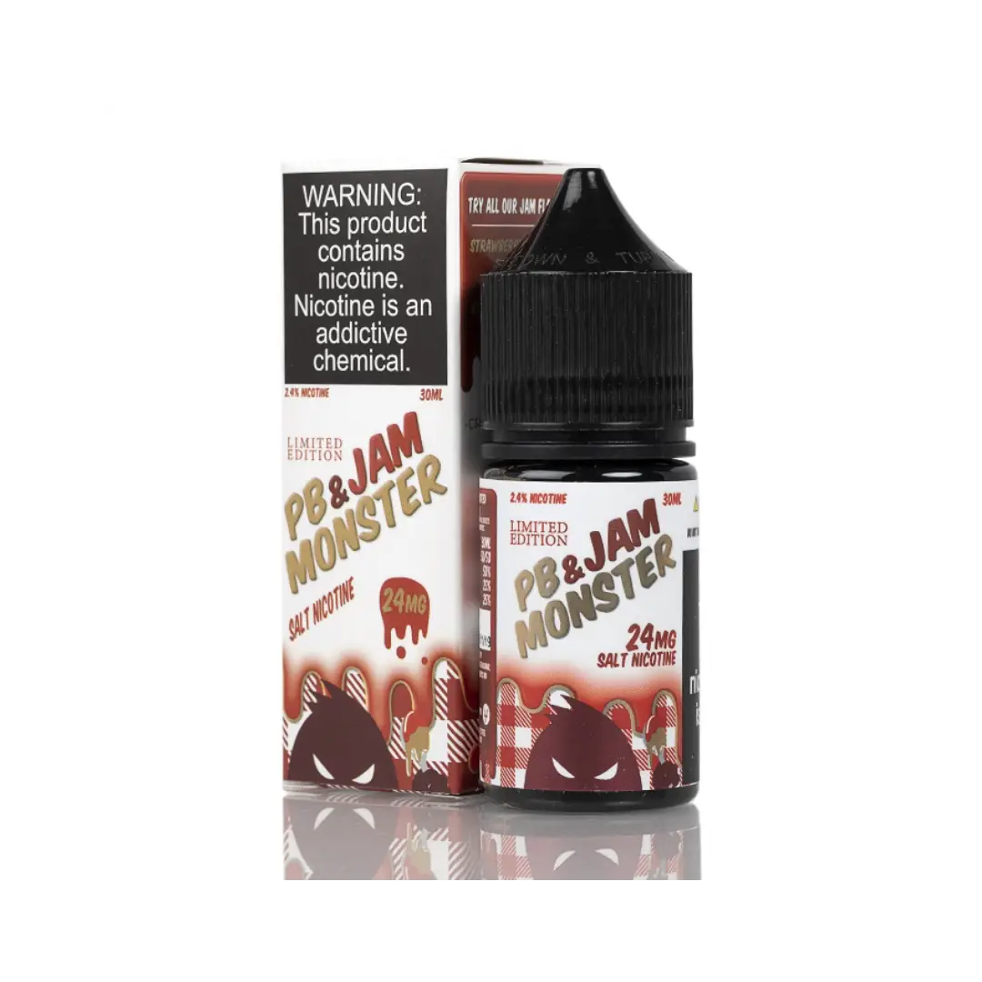 PB Strawberry & Jam Monster Nicotine Salt E Liquid Refillable Vape Device