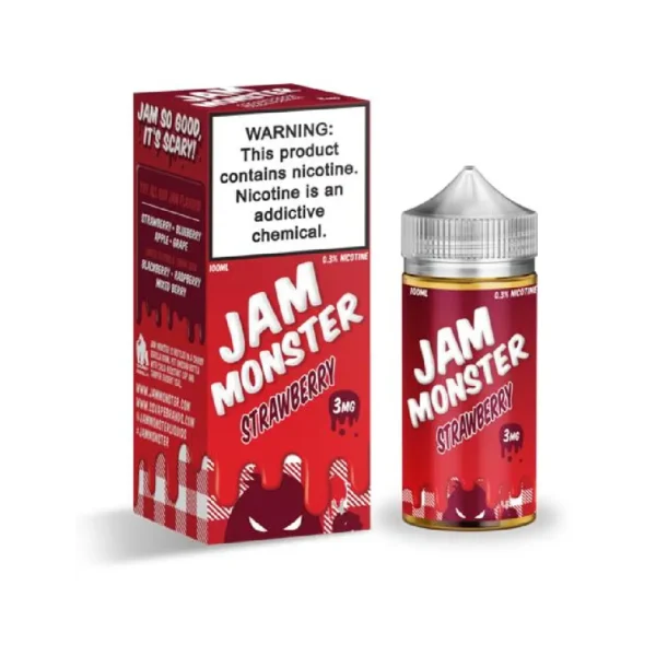 STRAWBERRY E-Liquid by Jam Monster 100ml Vape Device