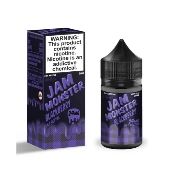 BLACKBERRY Jam Monster Nicotine Salt E Liquid Refillable Vape Device